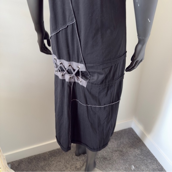 Marley & Chunky Black & Gray Patchwork Maxi Dress – Size 3XL (Fits L–XL) - Picture 7 of 10